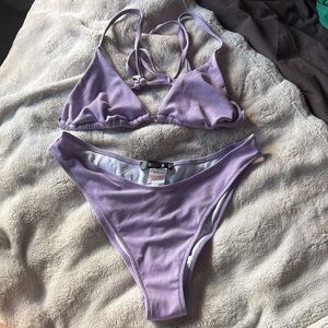 Missguided Lilac Bikini Set